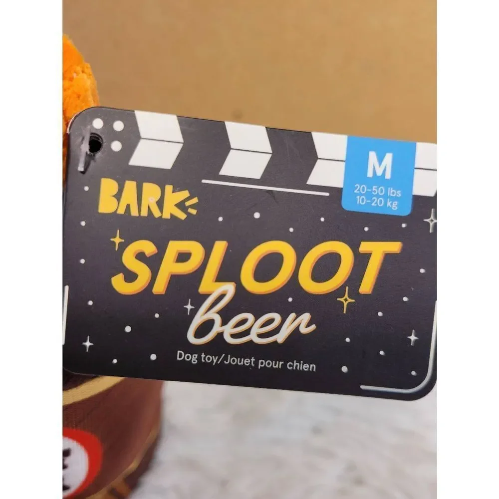 Bark Sploot Beer Size Medium 20 - 50 Pounds NWT
